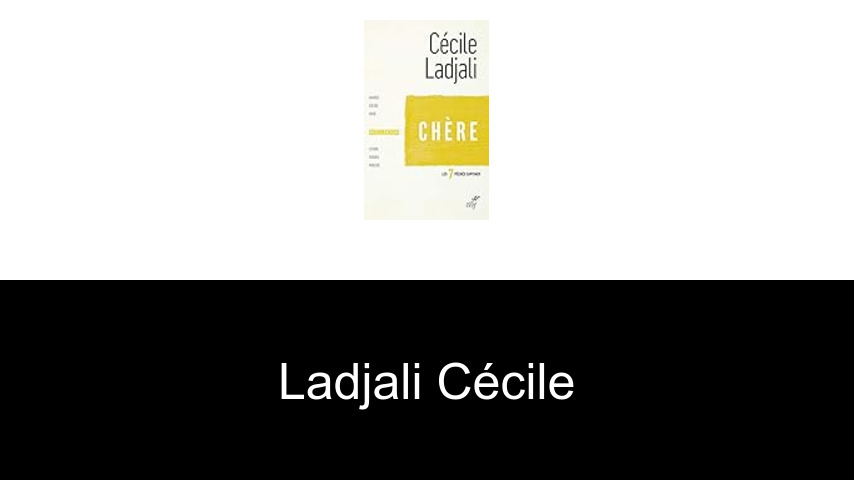 livres de Ladjali Cécile