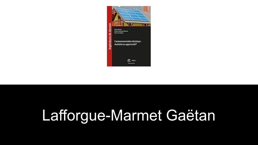 livres de Lafforgue-Marmet Gaëtan