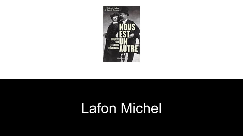 livres de Lafon Michel