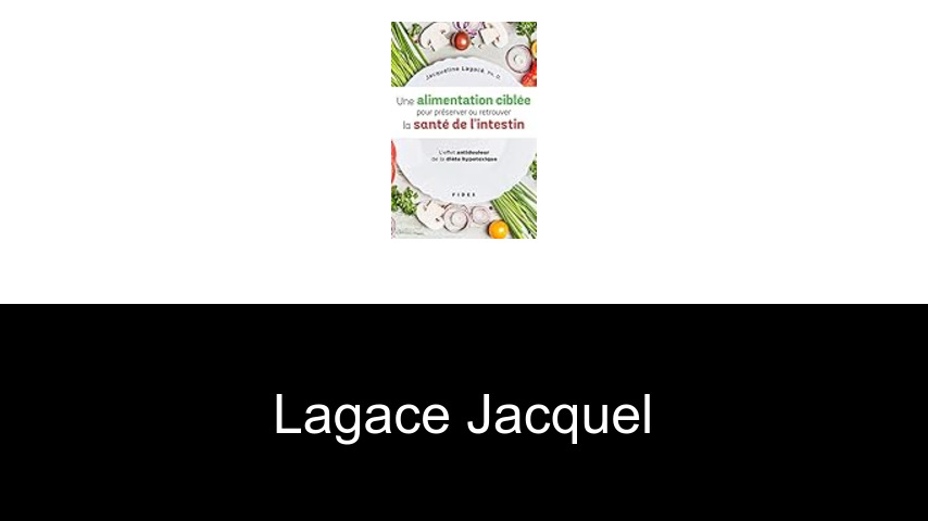 livres de LAGACE JACQUEL