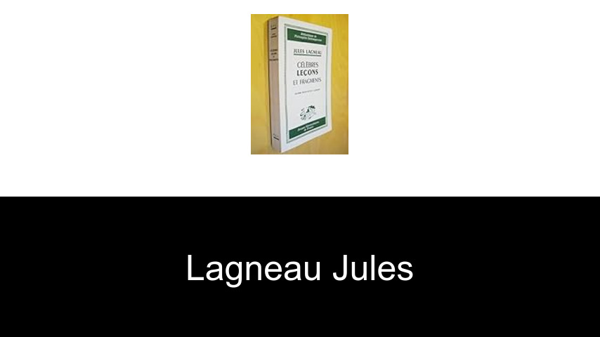 livres de Lagneau Jules