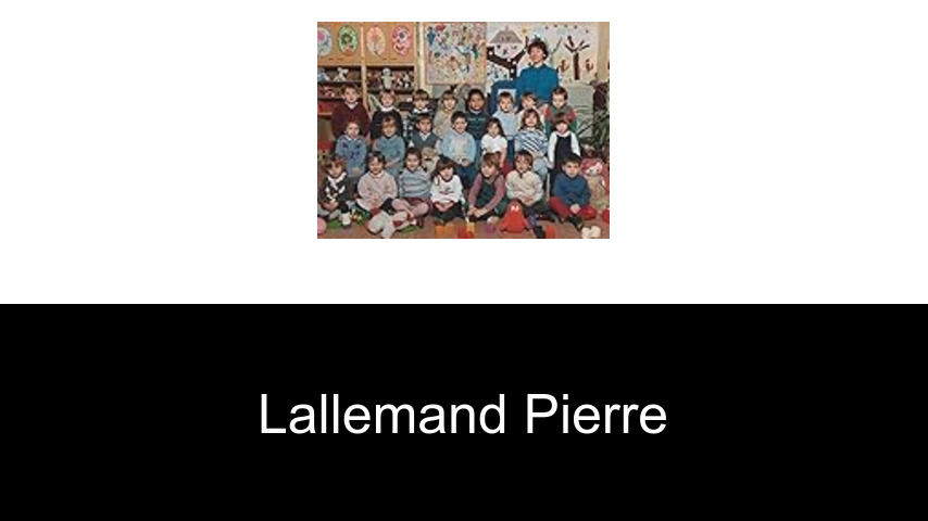 livres de Lallemand Pierre