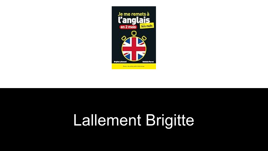 livres de Lallement Brigitte