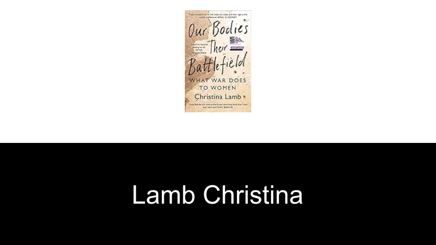 livres de Lamb Christina