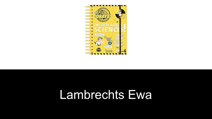 livres de Lambrechts Ewa