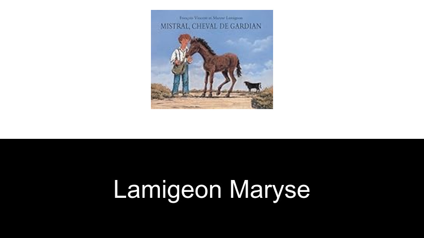 livres de Lamigeon Maryse