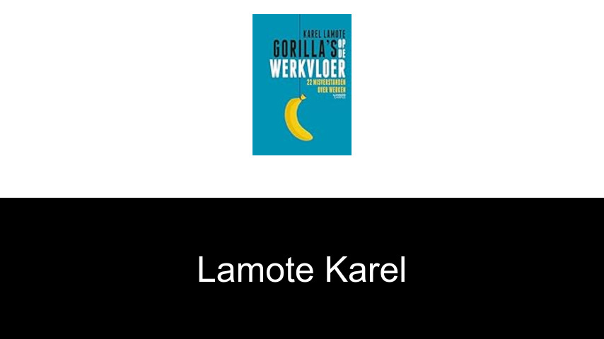 livres de Lamote Karel