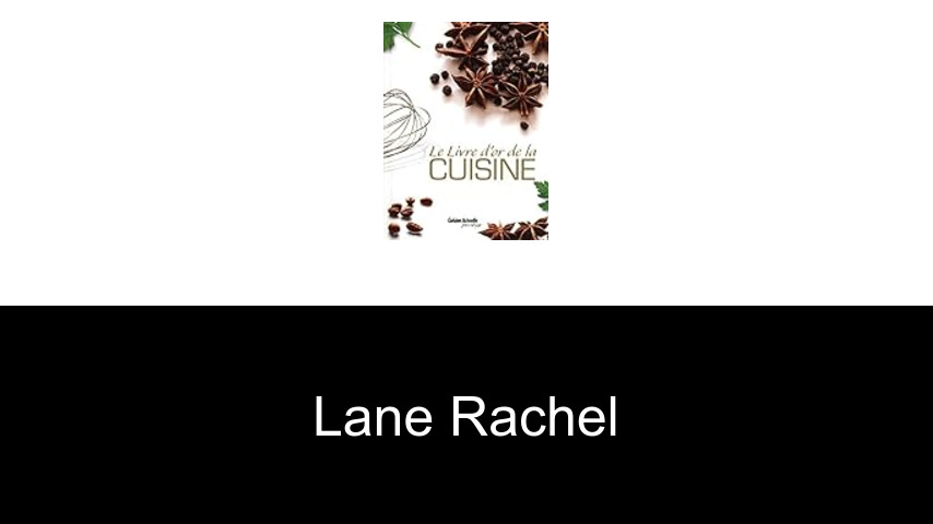 livres de Lane Rachel