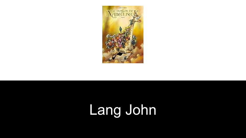 livres de Lang John