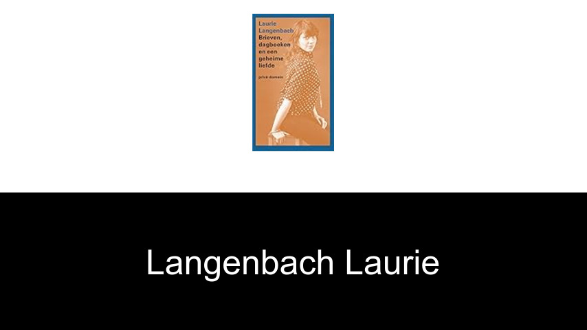 livres de Langenbach Laurie