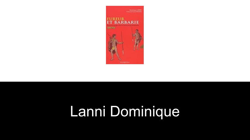 livres de Lanni Dominique