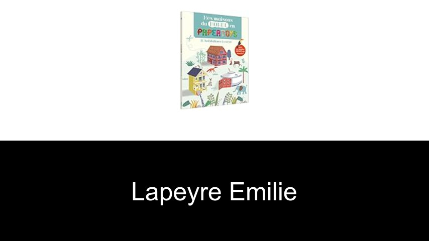 livres de LAPEYRE Emilie