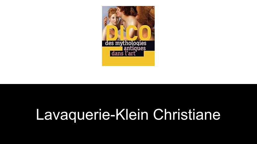 livres de Lavaquerie-Klein Christiane