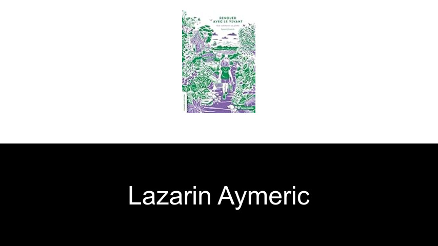 livres de Lazarin Aymeric