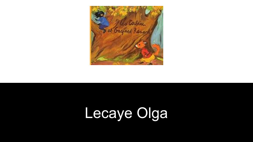 livres de Lecaye Olga