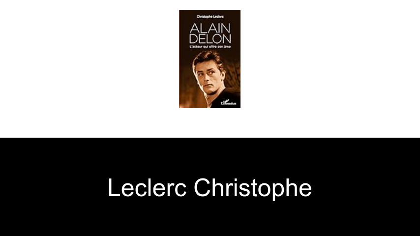 livres de Leclerc Christophe