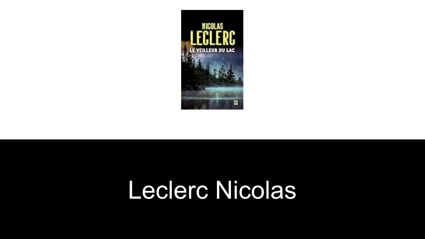 livres de Leclerc Nicolas
