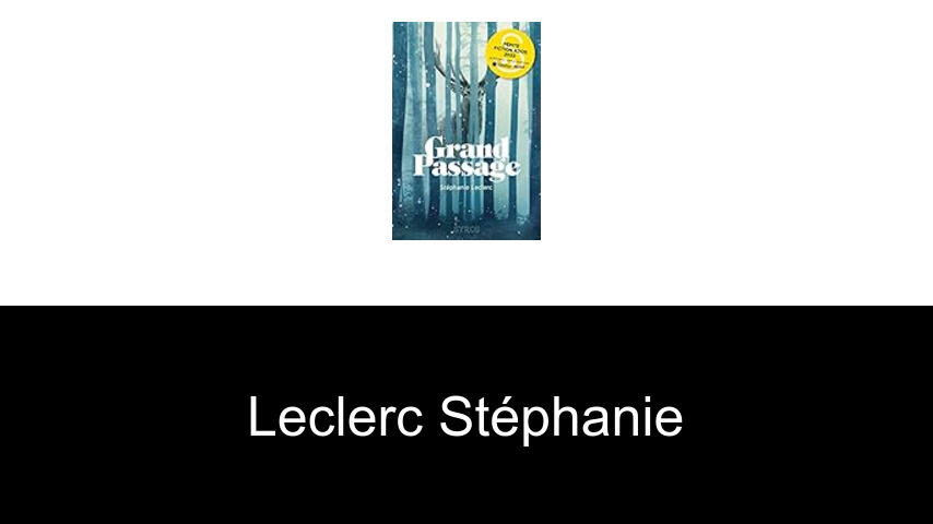 livres de Leclerc Stéphanie
