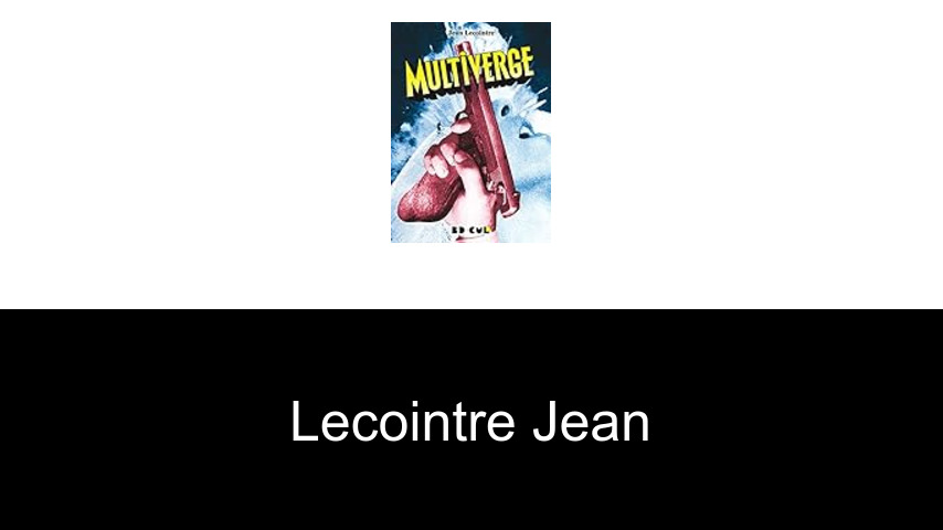 livres de Lecointre Jean