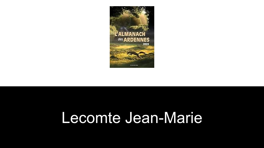 livres de Lecomte Jean-Marie