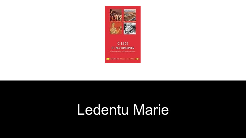 livres de Ledentu Marie