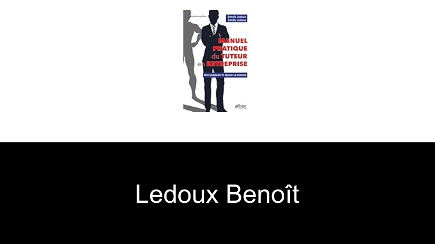 livres de Ledoux Benoît