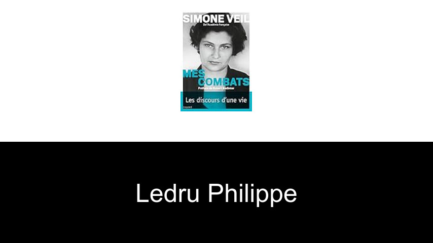 livres de Ledru Philippe