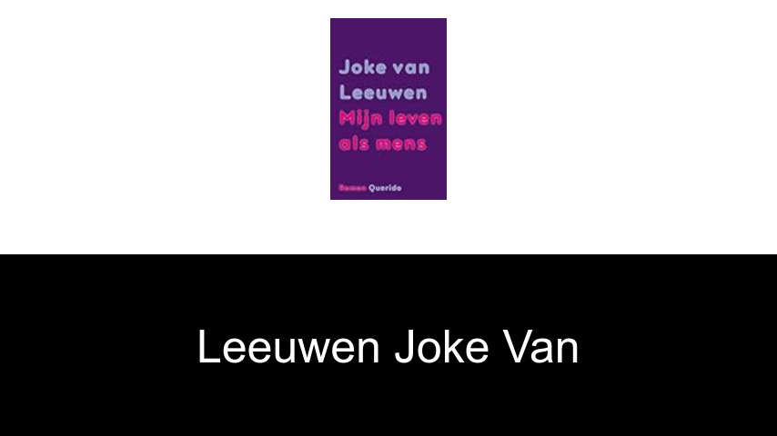 livres de Leeuwen Joke van