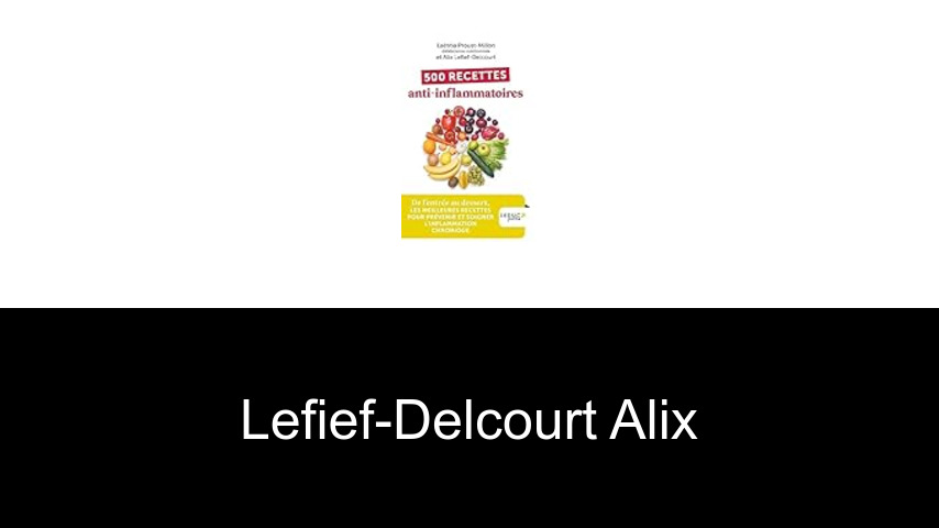 livres de Lefief-Delcourt Alix