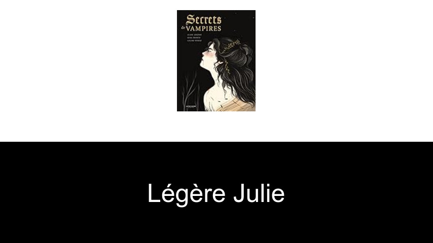livres de Légère Julie