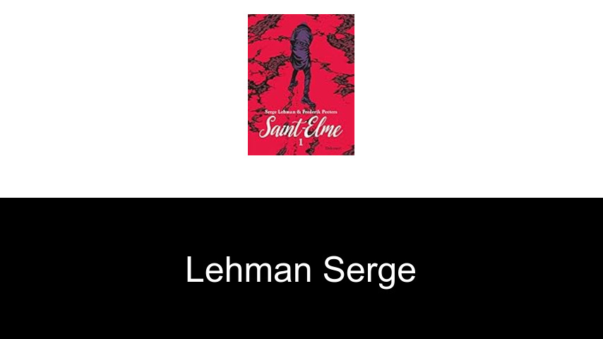 livres de Lehman Serge