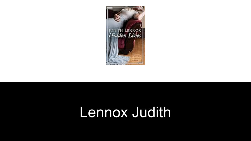 livres de Lennox Judith