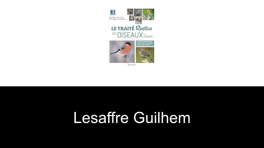 livres de Lesaffre Guilhem