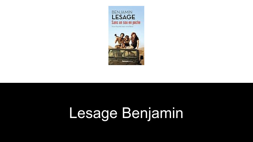 livres de Lesage Benjamin