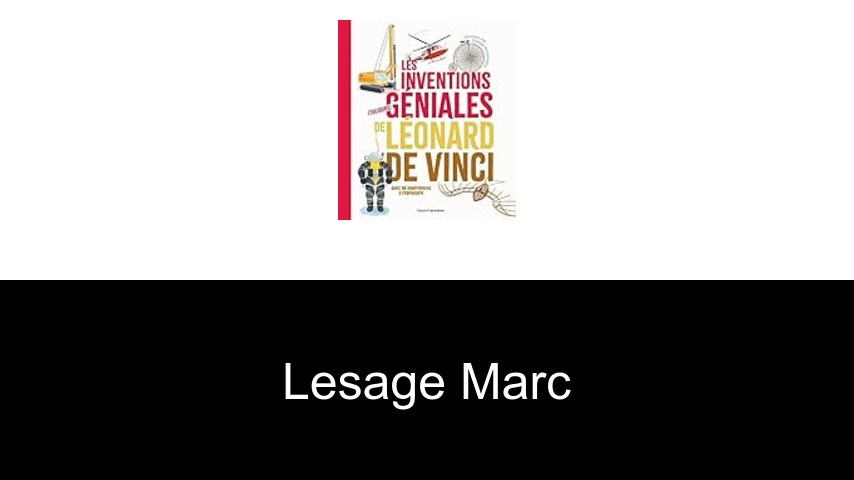 livres de Lesage Marc
