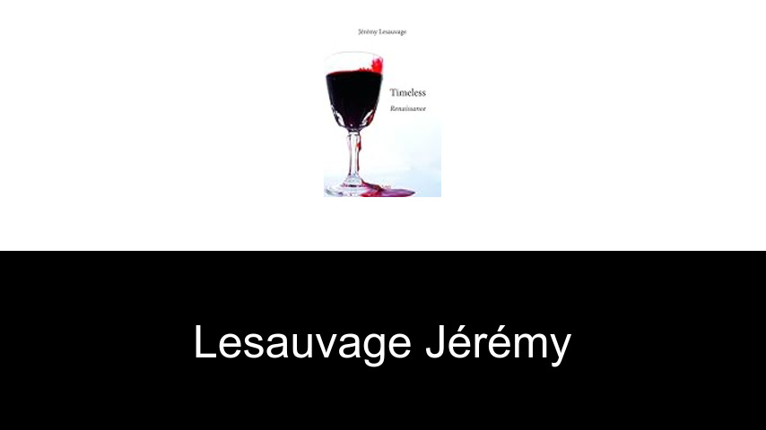 livres de Lesauvage Jérémy