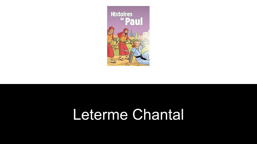 livres de Leterme Chantal