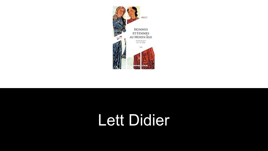 livres de Lett Didier