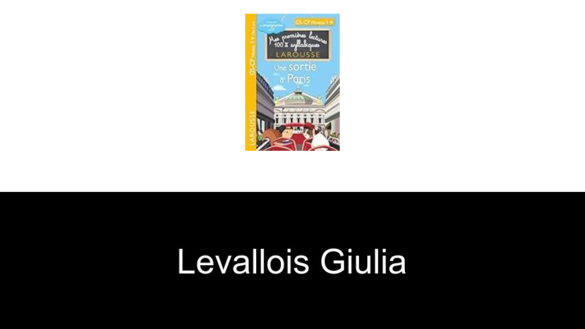 livres de Levallois Giulia