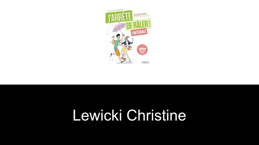livres de Lewicki Christine