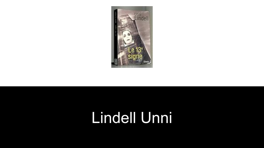 livres de Lindell Unni
