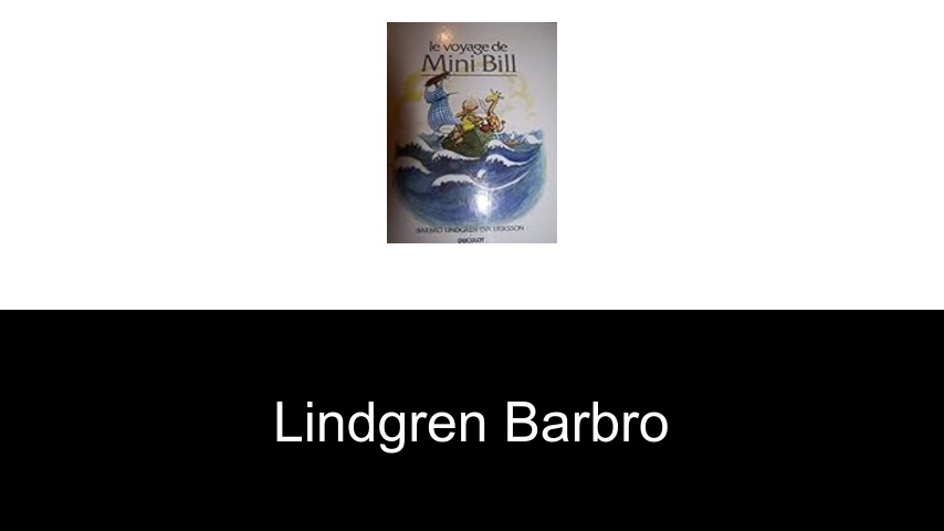 livres de Lindgren Barbro