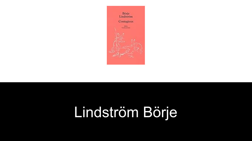 livres de Lindström Börje