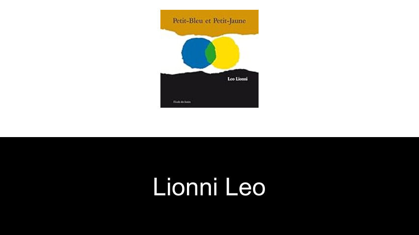 livres de Lionni Leo
