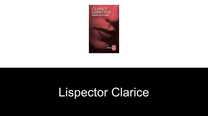 livres de Lispector Clarice