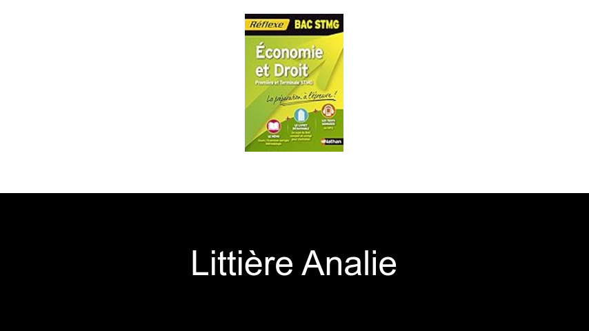 livres de Littière Analie
