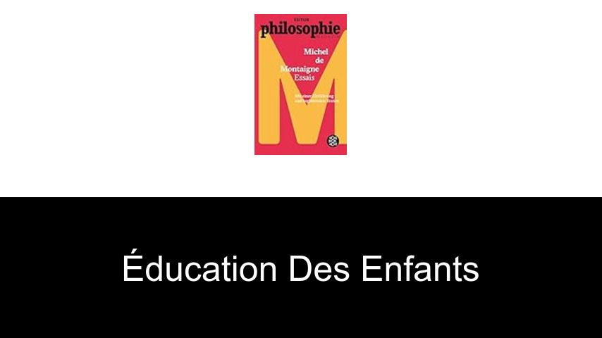 éducation des enfants