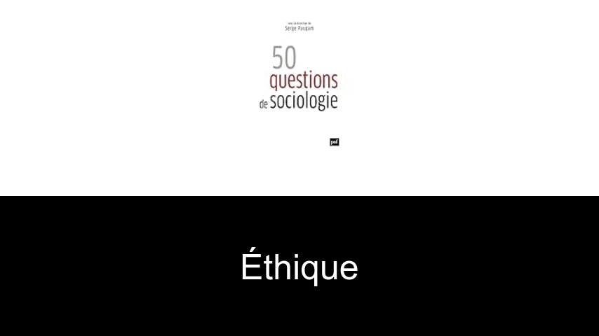 éthique