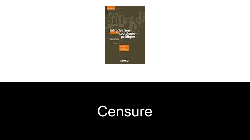 censure