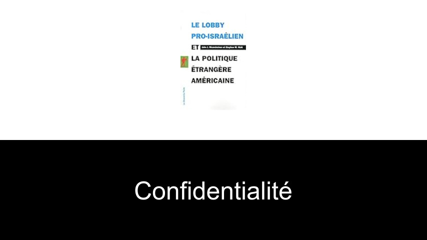 confidentialité